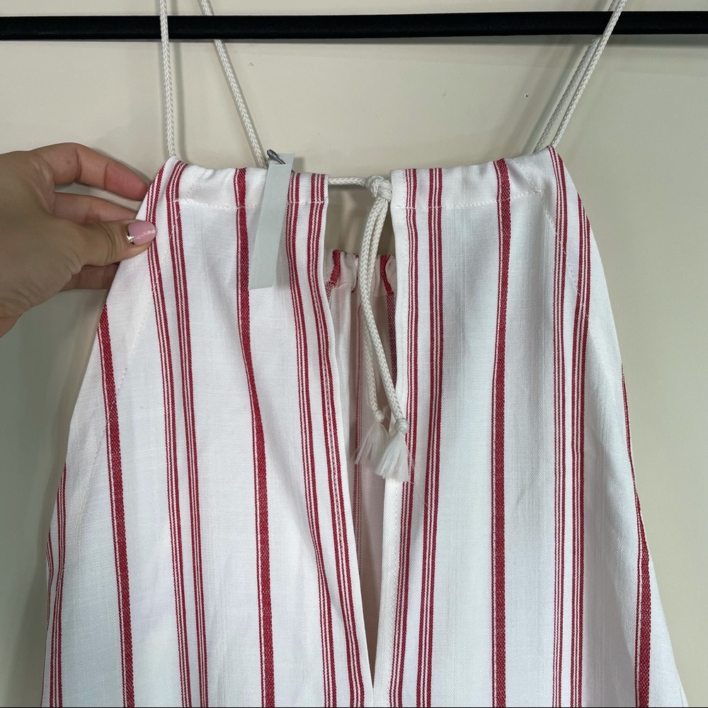 NWT ASOS Stripe Halter Wide Leg Jumpsuit - Picture 6 of 7